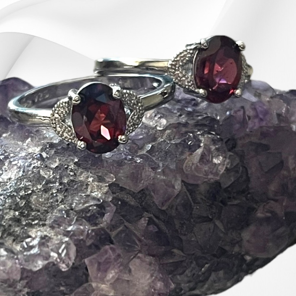 Natural Garnet Ring